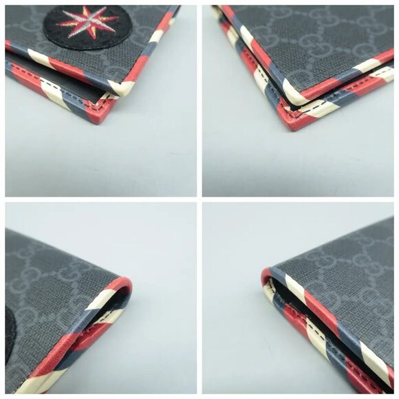 100% Authentic GUCCI Courrier Black Canvas Wallet 437-083024 - Picture 6 of 12